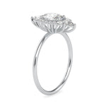 Load image into Gallery viewer, 50-Pointer Oval Cut Solitaire with Pear &amp; Brilliant Round Cut Diamond Designer Platinum Ring JL PT 0665-A   Jewelove.US
