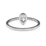 Load image into Gallery viewer, 70-Pointer Pear Cut Solitaire Platinum Diamond Shank Ring JL PT 0679-B   Jewelove.US
