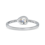 Load image into Gallery viewer, 70-Pointer Pear Cut Solitaire Diamond Accents Platinum Ring JL PT 0682-B   Jewelove.US
