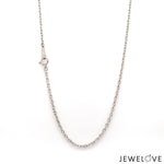 Load image into Gallery viewer, 2mm Platinum Japanese D/C Cable 0.45 Chain for Women JL PT CH 1218-B   Jewelove.US
