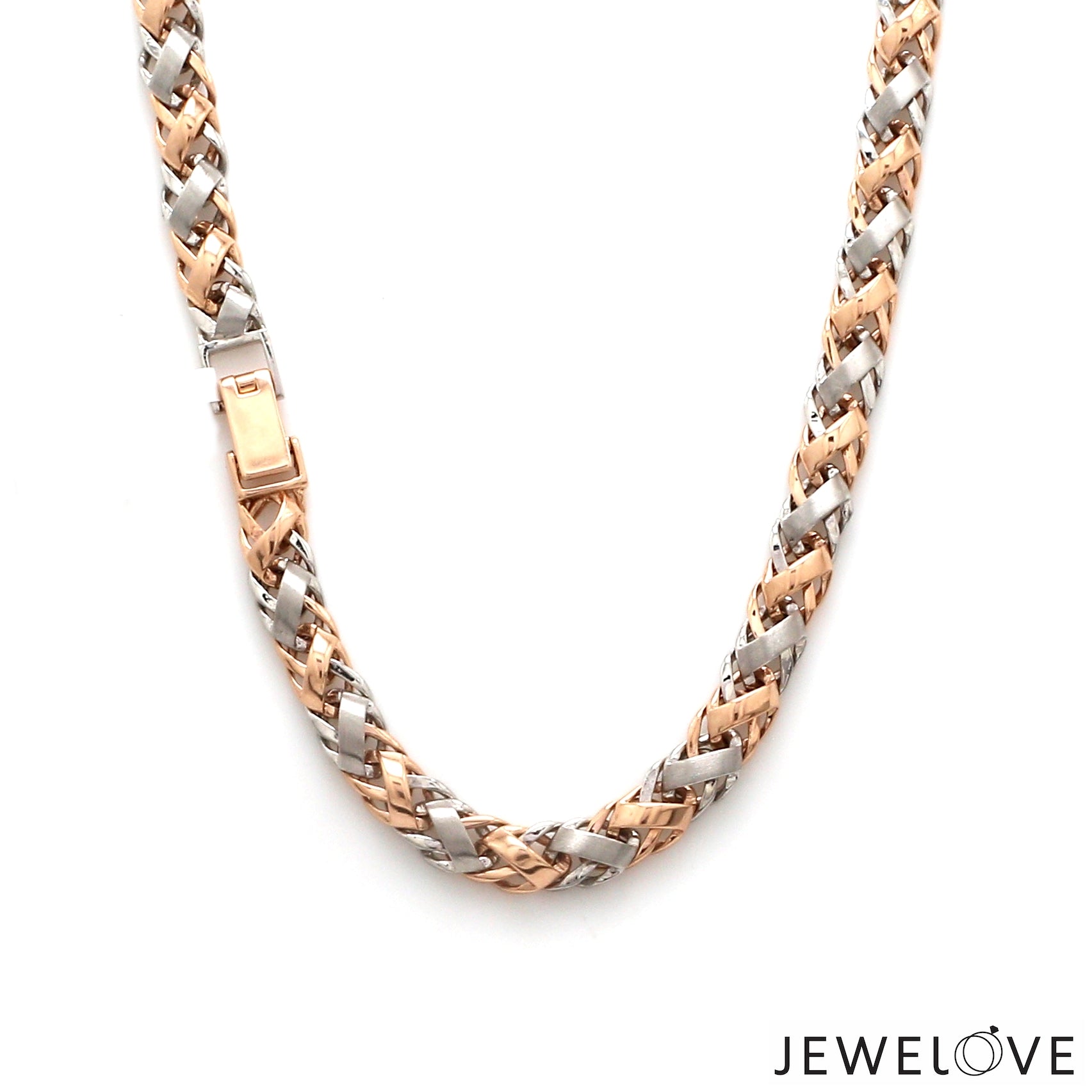 Men of Platinum | 5.5mm Platinum Rose Gold Heavy Chain for Men JL PT CH 1367
