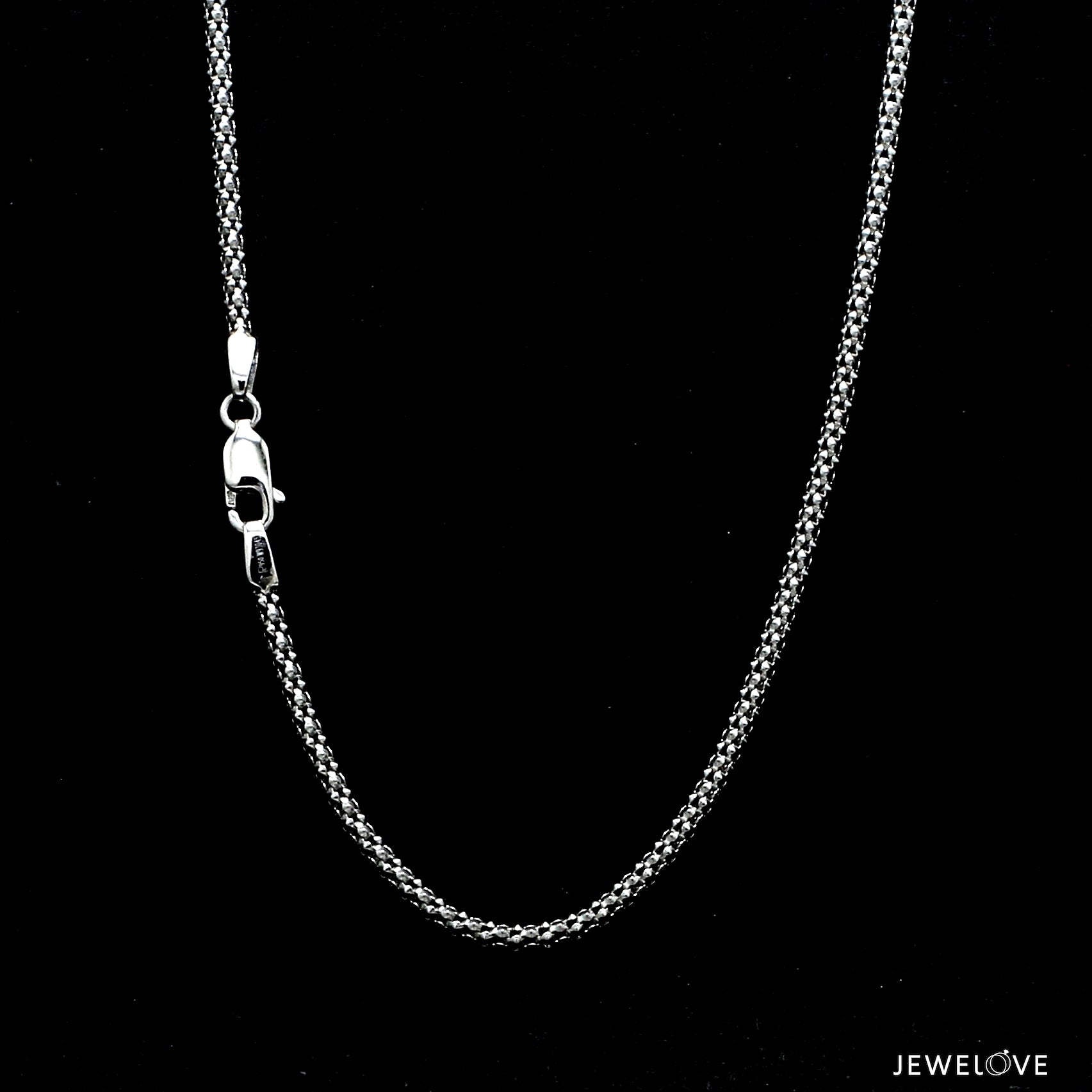 2.25mm PopCorn Platinum Chain JL PT CH 1004