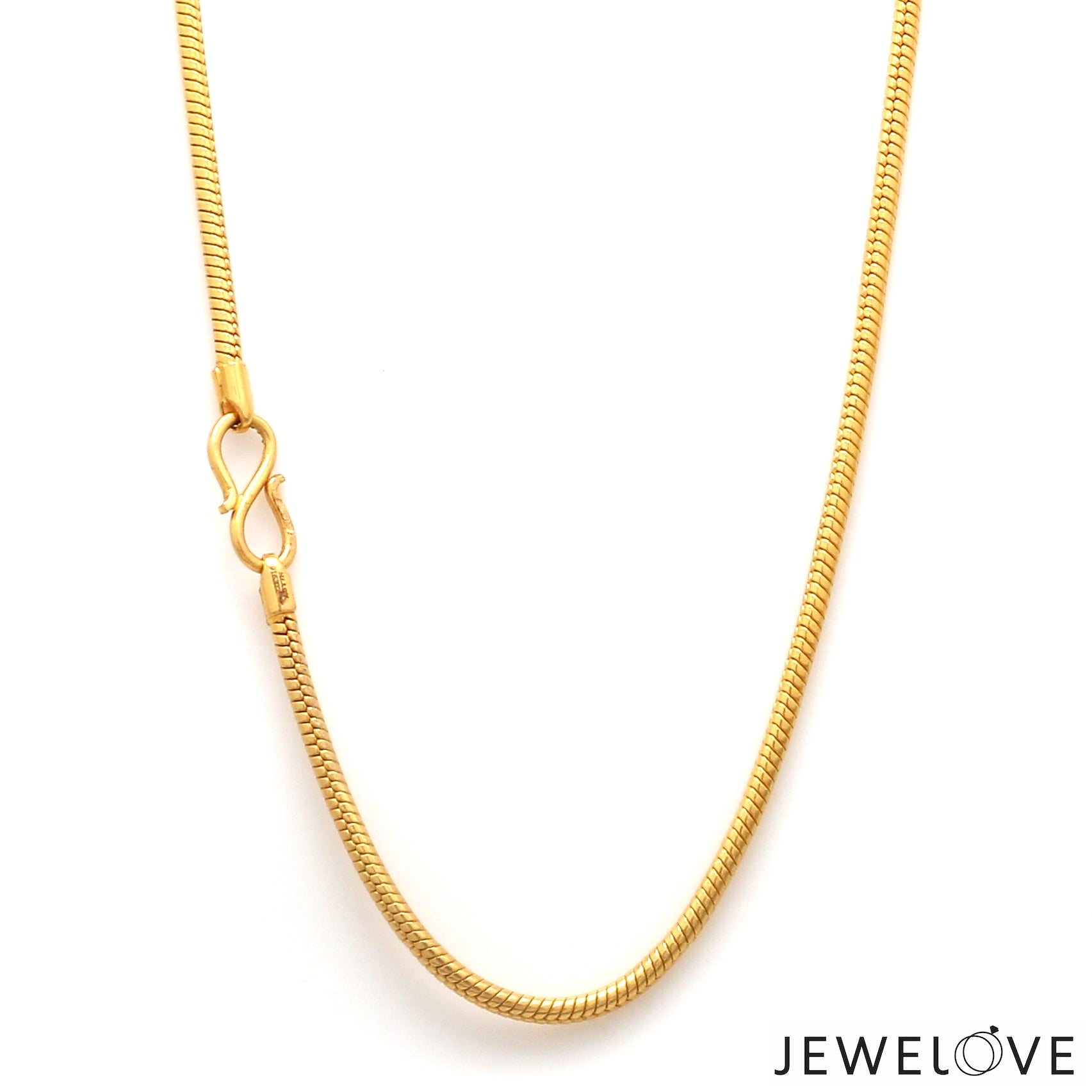 18K Yellow Gold Round Snake Chain JL AU CH 101