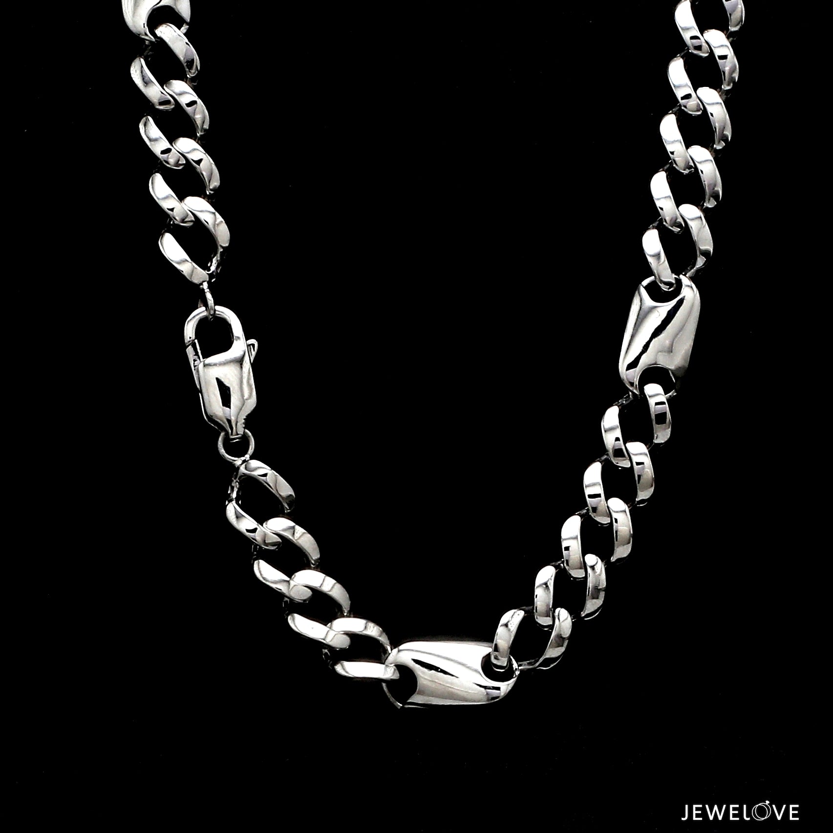 8mm Platinum Plain Chain for Men JL PT CH 1323-A
