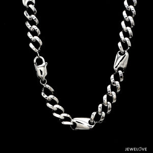 8mm Platinum Plain Chain for Men JL PT CH 1323-A