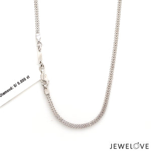 2.25mm Unisex V-Chain in Platinum JL PT CH 983   Jewelove.US
