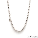 Load image into Gallery viewer, 4.25mm Japanese Platinum Diamond Cut Balls Chain for Men JL PT CH 1238   Jewelove
