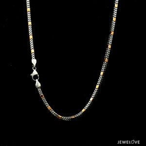 Platinum Two-Tone Chain for Men JL PT CH 1229   Jewelove.US