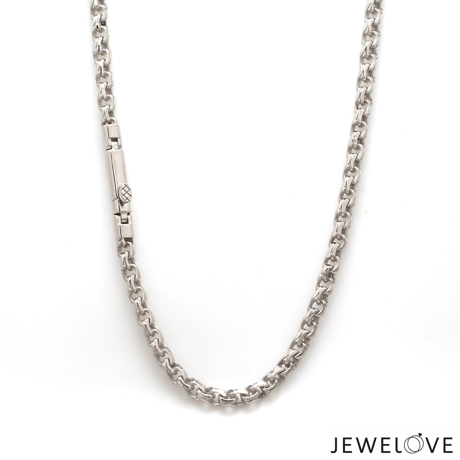 Men of Platinum | with Black Enamel Chain for Men JL PT CH MSD 105