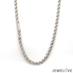 Load image into Gallery viewer, Men of Platinum | with Black Enamel Chain for Men JL PT CH MSD 105
