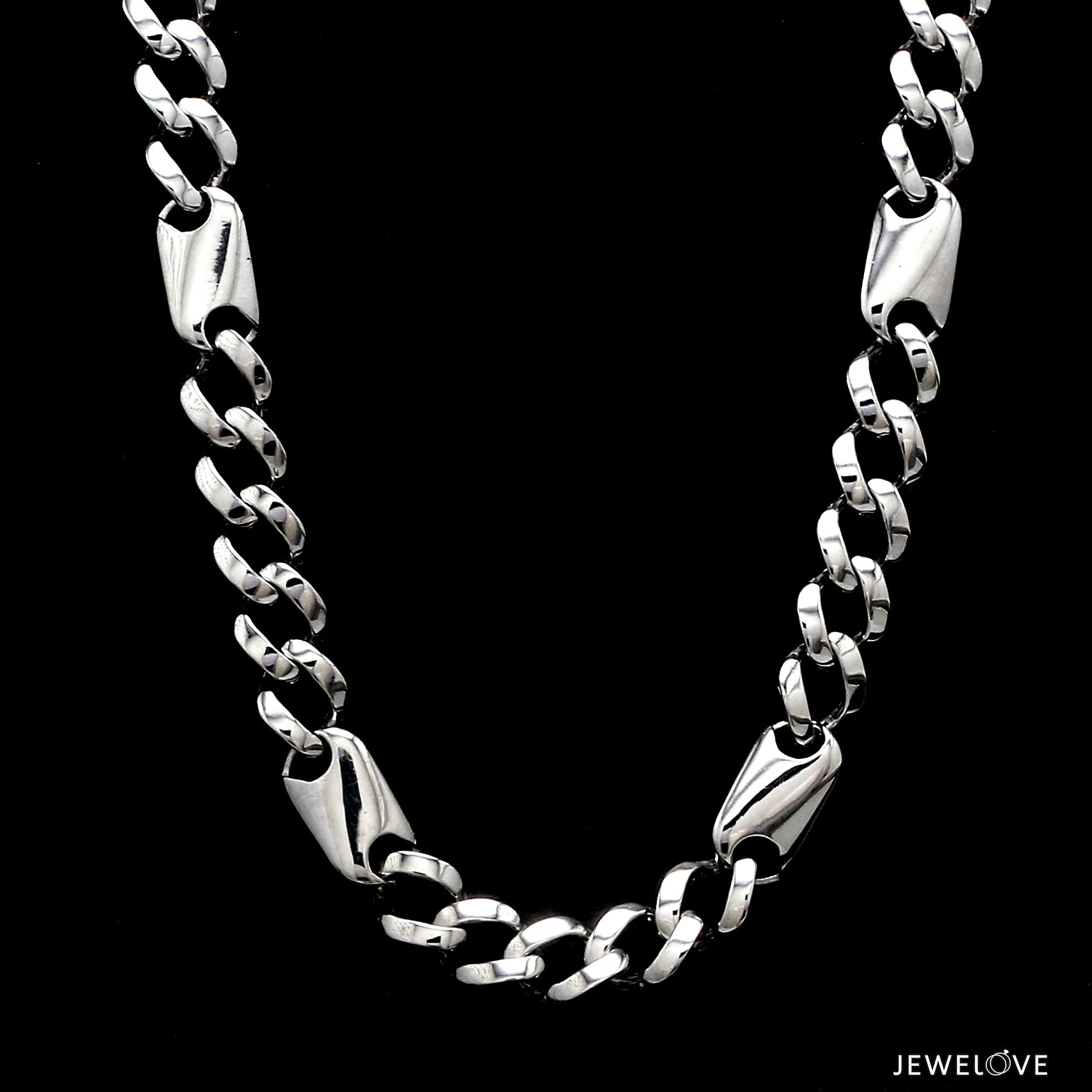 8mm Platinum Plain Chain for Men JL PT CH 1323-A