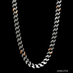 Load image into Gallery viewer, Men of Platinum | 6mm Platinum Rose Gold Chain for Men JL PT CH 1441
