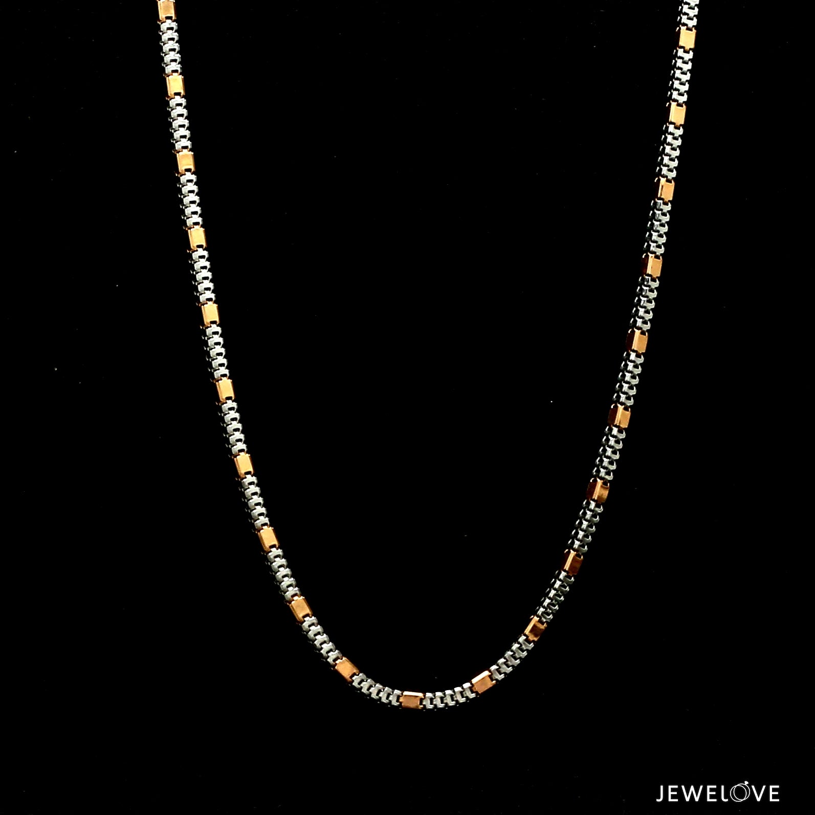 Platinum Two-Tone Chain for Men JL PT CH 1229   Jewelove.US