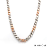 Load image into Gallery viewer, 5.75mm Designer Platinum + Rose Gold Chain for Men JL PT CH 1001   Jewelove.US
