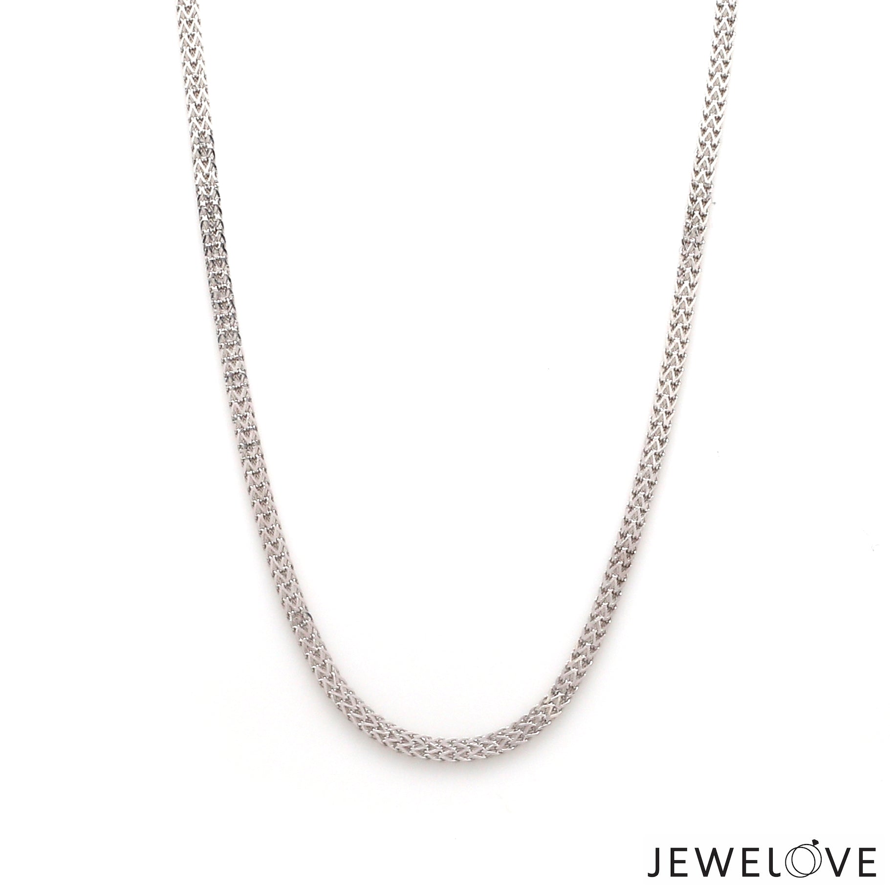 2.25mm Unisex V-Chain in Platinum JL PT CH 983   Jewelove.US