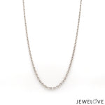 Load image into Gallery viewer, 2mm Platinum Japanese D/C Cable 0.45 Chain for Women JL PT CH 1218-B   Jewelove.US
