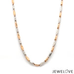 Load image into Gallery viewer, 3mm Platinum + Rose Gold Chain for Men JL PT CH 1431
