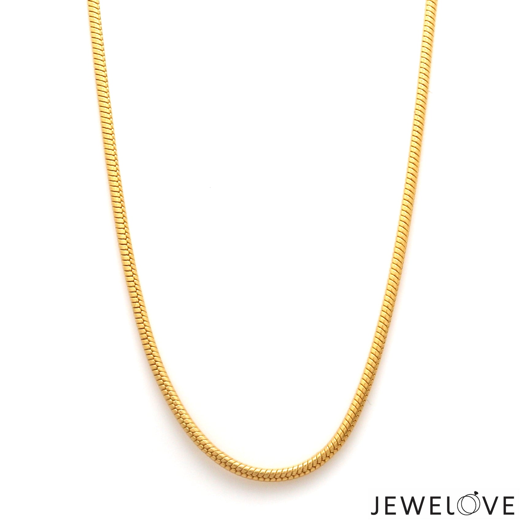 18K Yellow Gold Round Snake Chain JL AU CH 101