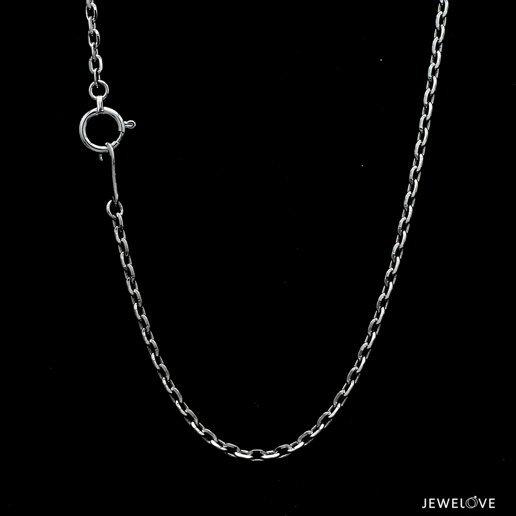 2mm Platinum Japanese Shine Cut Cable Chain for Women JL PT CH 1254   Jewelove.US