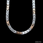 Load image into Gallery viewer, 6mm Platinum Rose Gold Chain with Matte Finish for Men JL PT CH 1233   Jewelove.US
