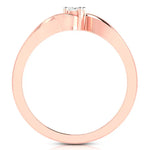 Load image into Gallery viewer, 10-Pointer Diamond 18K Rose Gold Ring for Women with a Curve JL AU G 117R   Jewelove.US
