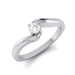 Load image into Gallery viewer, 10-Pointer Platinum Diamond Ring for Women with a Curve JL PT G 117   Jewelove.US
