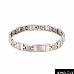 Load image into Gallery viewer, Men of Platinum | Platinum 18K Rose Gold Bracelet for Men JL PTB 1370
