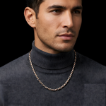 Load image into Gallery viewer, 5.5mm Heavy Platinum Rose Gold Chain for Men JL PT CH 1101
