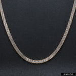 Load image into Gallery viewer, 4mm Platinum + 18K Rose Gold Double Side Chain for Men JL PT CH 1419
