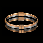 Load image into Gallery viewer, Men of Platinum | 6mm Platinum Bracelet with Rose Gold Jaguar for Men JL PTB 1300-A
