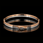 Load image into Gallery viewer, Men of Platinum | 6mm Platinum Bracelet with Rose Gold Jaguar for Men JL PTB 1300-A

