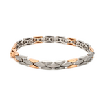 Load image into Gallery viewer, Men of Platinum | 6.75mm Platinum Rose Gold Bracelet for Men JL PTB 1359
