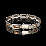 Load image into Gallery viewer, Men of Platinum | 8mm Platinum Rose Gold Bracelet for Men JL PTB 1368
