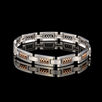 Load image into Gallery viewer, Men of Platinum | 8mm Platinum Rose Gold Bracelet for Men JL PTB 1368
