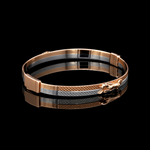 Load image into Gallery viewer, Men of Platinum | 6mm Platinum Horse Bracelet with Rose Gold for Men JL PTB 1384
