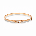 Load image into Gallery viewer, Men of Platinum | 6mm Platinum Horse Bracelet with Rose Gold for Men JL PTB 1384
