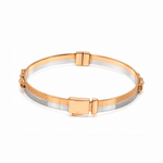 Load image into Gallery viewer, Men of Platinum | 6mm Platinum Horse Bracelet with Rose Gold for Men JL PTB 1384
