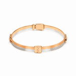 Load image into Gallery viewer, Men of Platinum | 6mm Platinum Horse Bracelet with Rose Gold for Men JL PTB 1384
