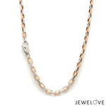 Load image into Gallery viewer, Men of Platinum | 4mm Platinum Rose Gold Rectangular Chain for Men JL PT CH 1473
