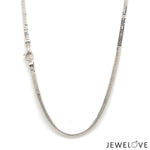 Load image into Gallery viewer, 2.75mm Platinum Flat Triple Box Chain for Men JL PT CH 1476-A
