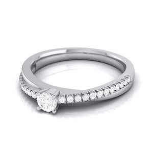 15-Pointer Designer Platinum Engagement Ring for Women JL PT R-52   Jewelove.US