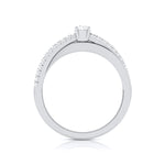 Load image into Gallery viewer, 15-Pointer Designer Platinum Engagement Ring for Women JL PT R-52   Jewelove.US
