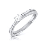 Load image into Gallery viewer, 15-Pointer Designer Platinum Engagement Ring for Women JL PT R-52  VVS-GH Jewelove.US
