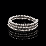 Load image into Gallery viewer, Japanese 2 Row Flexible Platinum Ring for Women JL PT 1500
