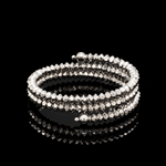 Load image into Gallery viewer, Japanese 2 Row Flexible Platinum Ring for Women JL PT 1500
