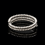 Load image into Gallery viewer, Japanese 2 Row Flexible Platinum Ring for Women JL PT 1500
