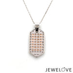 Load image into Gallery viewer, Men of Platinum | Striking Dual Tone Platinum &amp; Rose Gold Pendant for Men JL PT P 190   Jewelove.US
