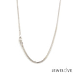 Load image into Gallery viewer, 1.75mm Platinum Flat Double Box Chain for Men JL PT CH 1469
