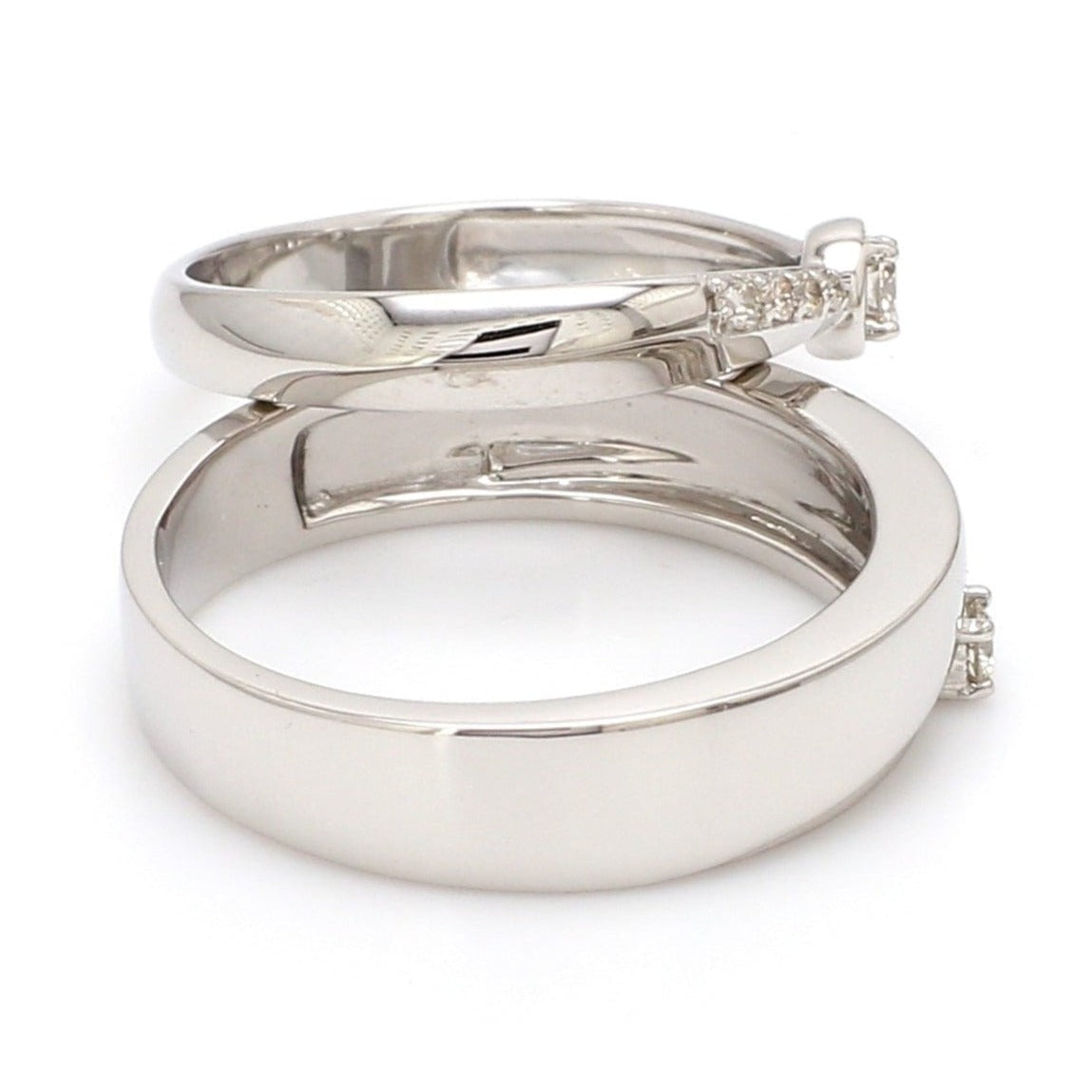 Designer Platinum Diamond Couple Rings JL PT 915