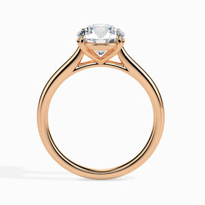 2-Carat Lab Grown Solitaire 18K Rose Gold Ring for Women JL AU LG G 19001R-D